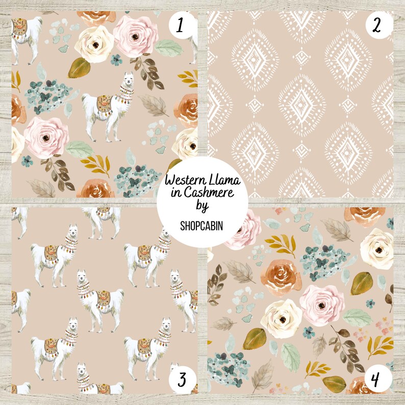Beige Llama Baby Bedding Crib Sheet Blanket Toddler ...