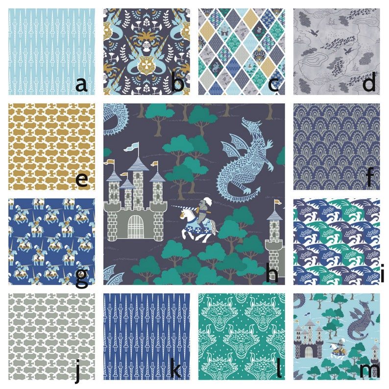 Boys Dragon Crib Bedding Baby or Toddler Quilt Nights Dragons Etsy