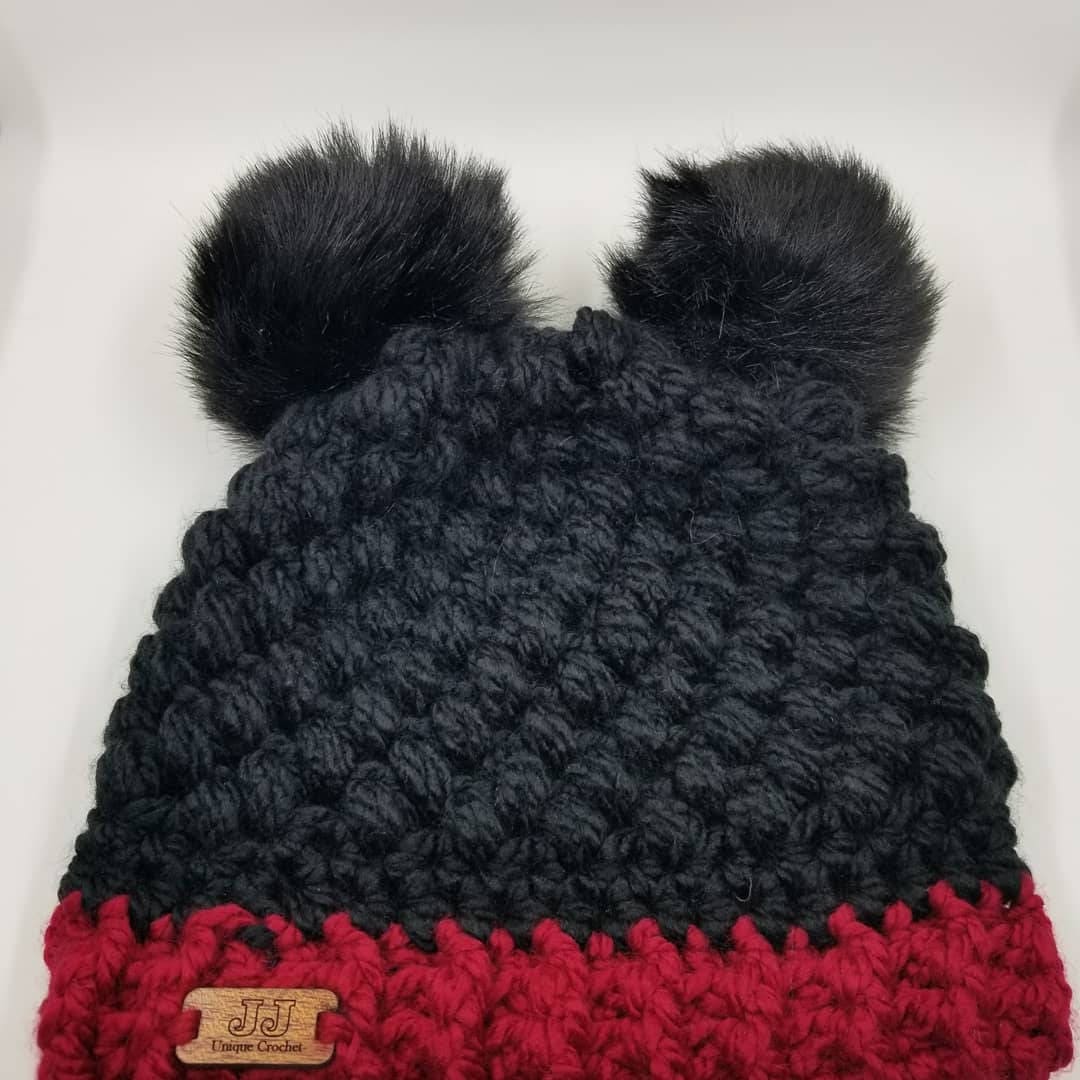 mickey pom pom hat