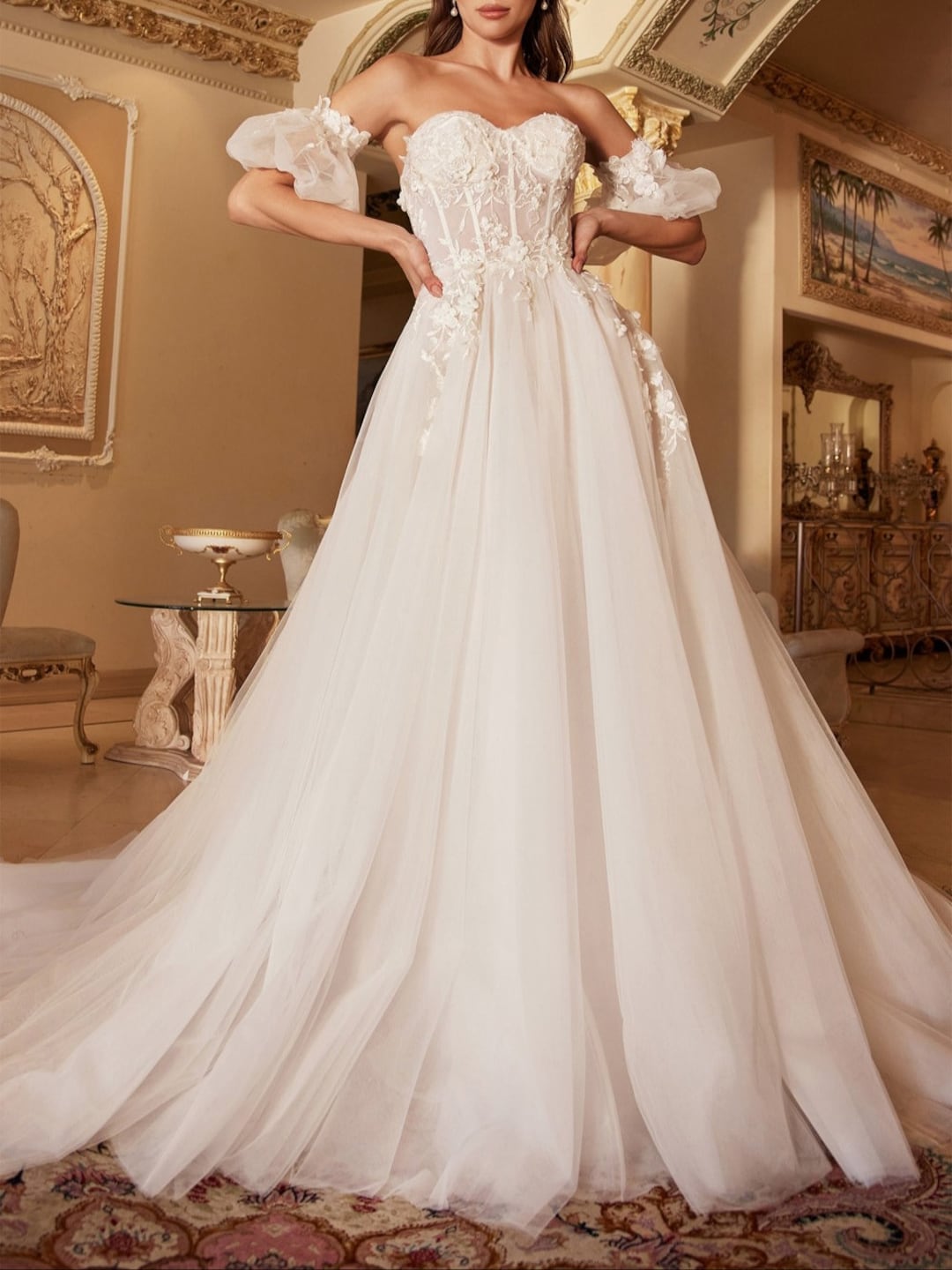 Off White Wedding Dress Bridal Gown Strapless Wedding Dresses - Etsy