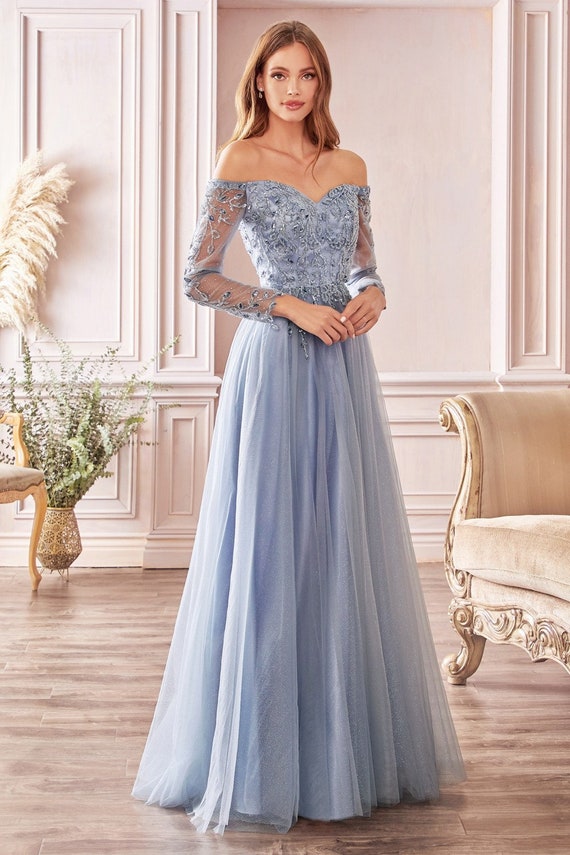 A Line Long Sleeve Mother of the Bride Dress formal Dress evening Prom Pageant Party Gala Gown special Occasion Wedding bridesmaids Dress Etsy Australia