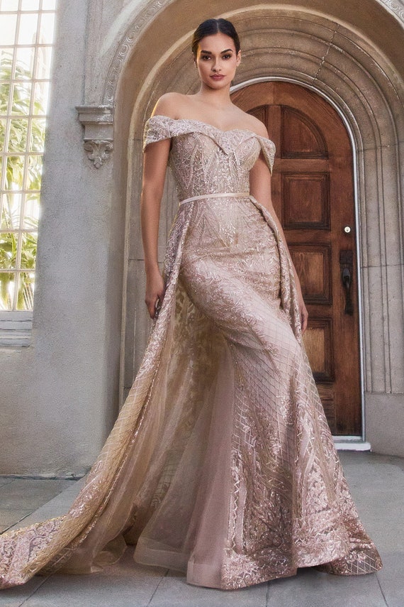 rose gold mother of the bride dresses