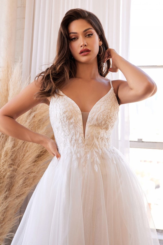 A line cut wedding dress 2025