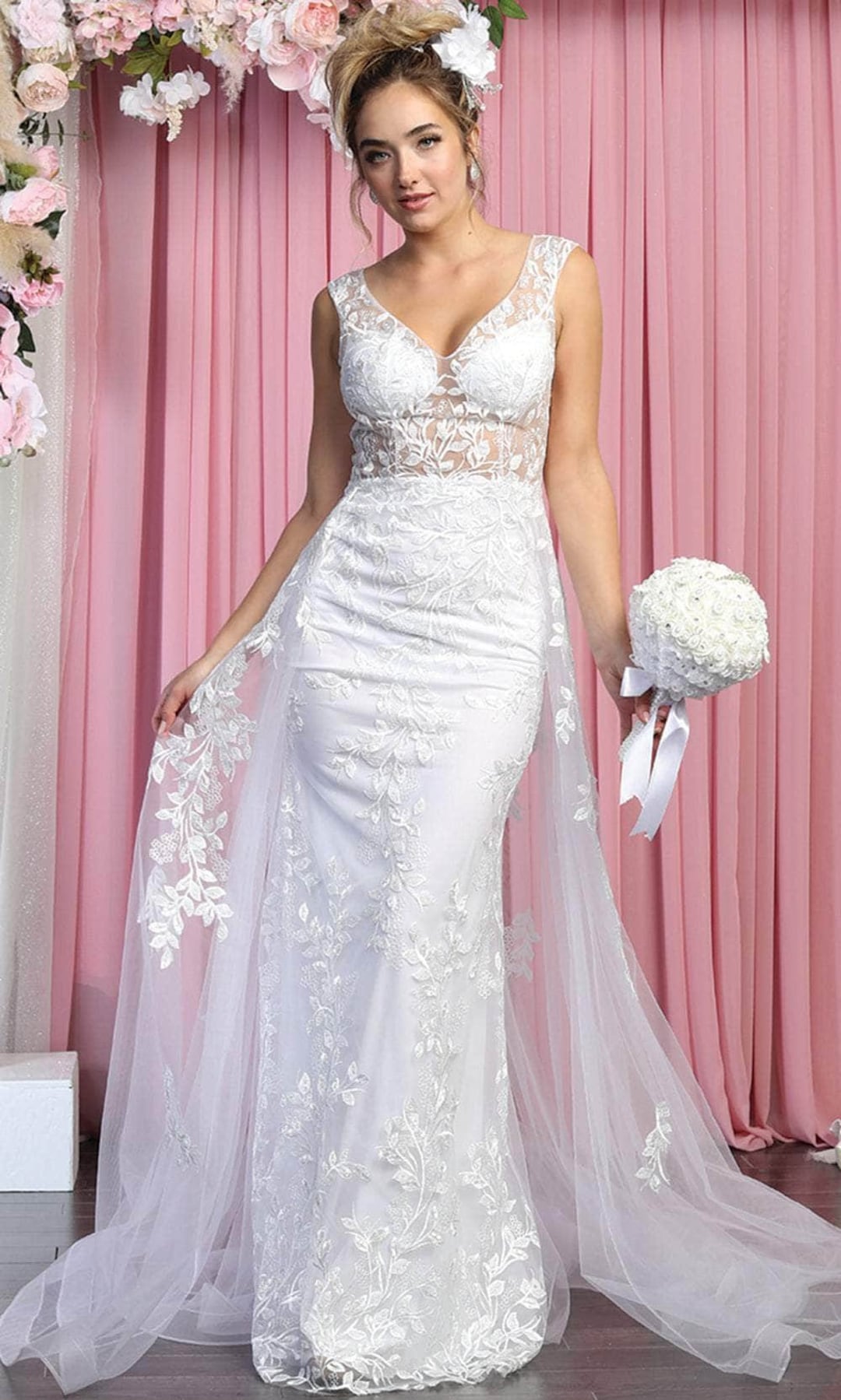 Romantic Floral Sheath Dress