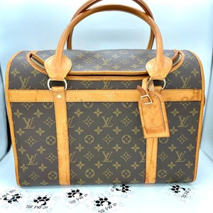 LOUIS VUITTON Monogram Canvas Sac Chien Dog Carrier Bag