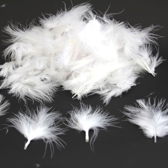 White Marabou Feathers For Invitations 