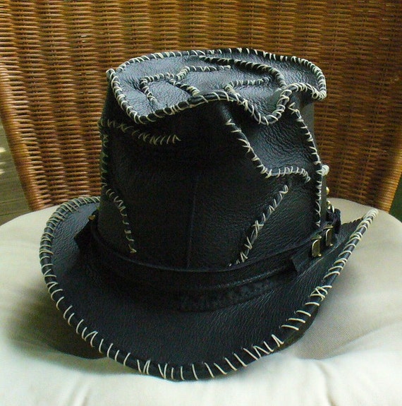 Black Leather Hand Crafted Steampunk / Guns N' Roses / Heavy Black Leather Hand Crafted Steampunk / Guns N' Roses / Heavy