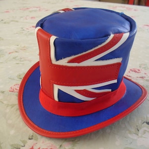 Union Jack Mini Fascinator Top Hat