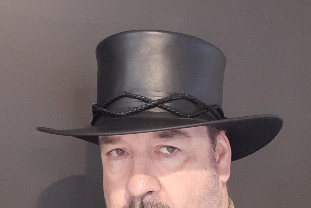 Hand Crafted Black Leather Gothic Rock Band Carl Mccoy Fields of