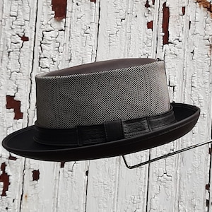 Leather & Mesh integrated Summer Days Breathable Outdoor Pork Pie Hat