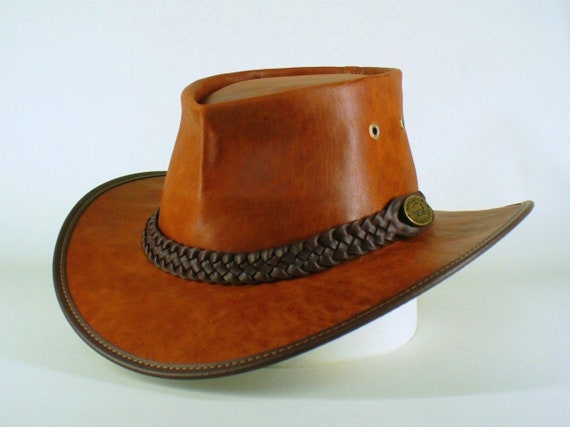 Genuine Super Quality Kangaroo Leather Hand Crafted Fold-up Squashy  Australian Bush Hat / Gardeners / Outdoor Hat -  Canada