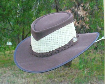 gorras y viseras Gorros para el sol 100% hecho a mano en USA Accesorios Sombreros y gorras Sombreros Sombrero de cuero de búfalo aceitado Tombstone 
