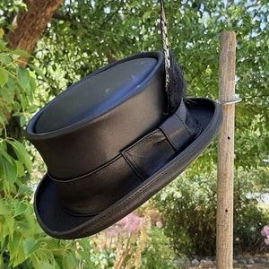 Deluxe Leather Dr Sleep Steven King Movie Rose the Hat character tribute hat hand made in Australia