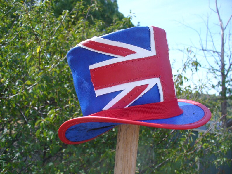 Union Jack Mini Fascinator Top Hat Etsy