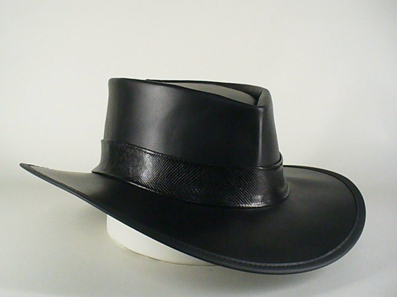 Black Leather Axl Rose Style / Guns 'n Roses Tribute Hat Western Style ...