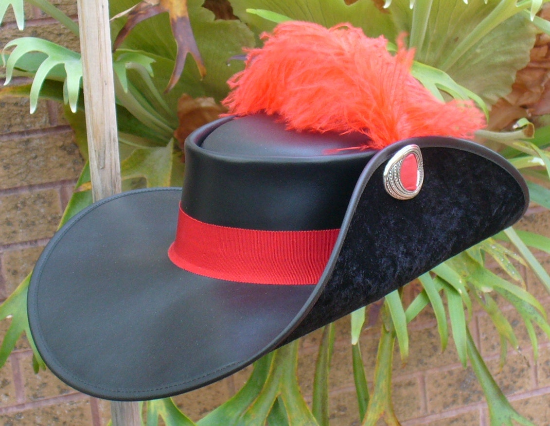 Black Cavalier Hats-CVLR HT 1009-Size 21 – Costume Cottage