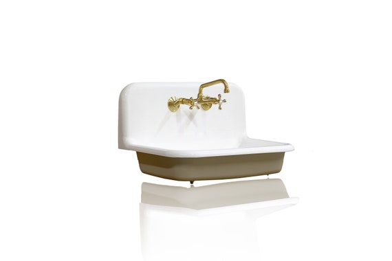 New 30 Antique Inspired High Back Farm Sink Cast Iron Farm Sink Cast Iron, Cast Iron Farm Sink