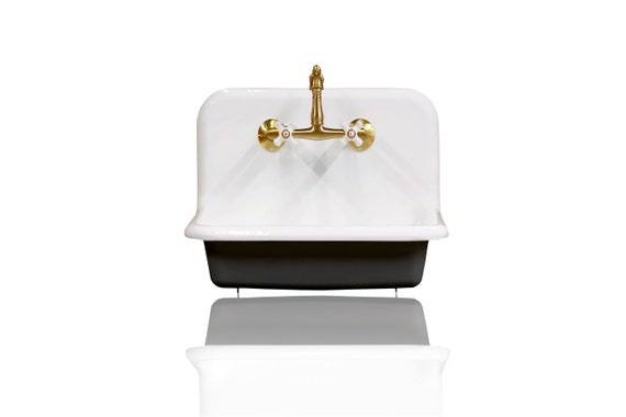 New 24 High Back Farm Sink Cast Iron Original Porcelain Australia Farm Sink Cast Iron Original Porcelain, Why Are Farmhouse Sinks So Expensive In Austria