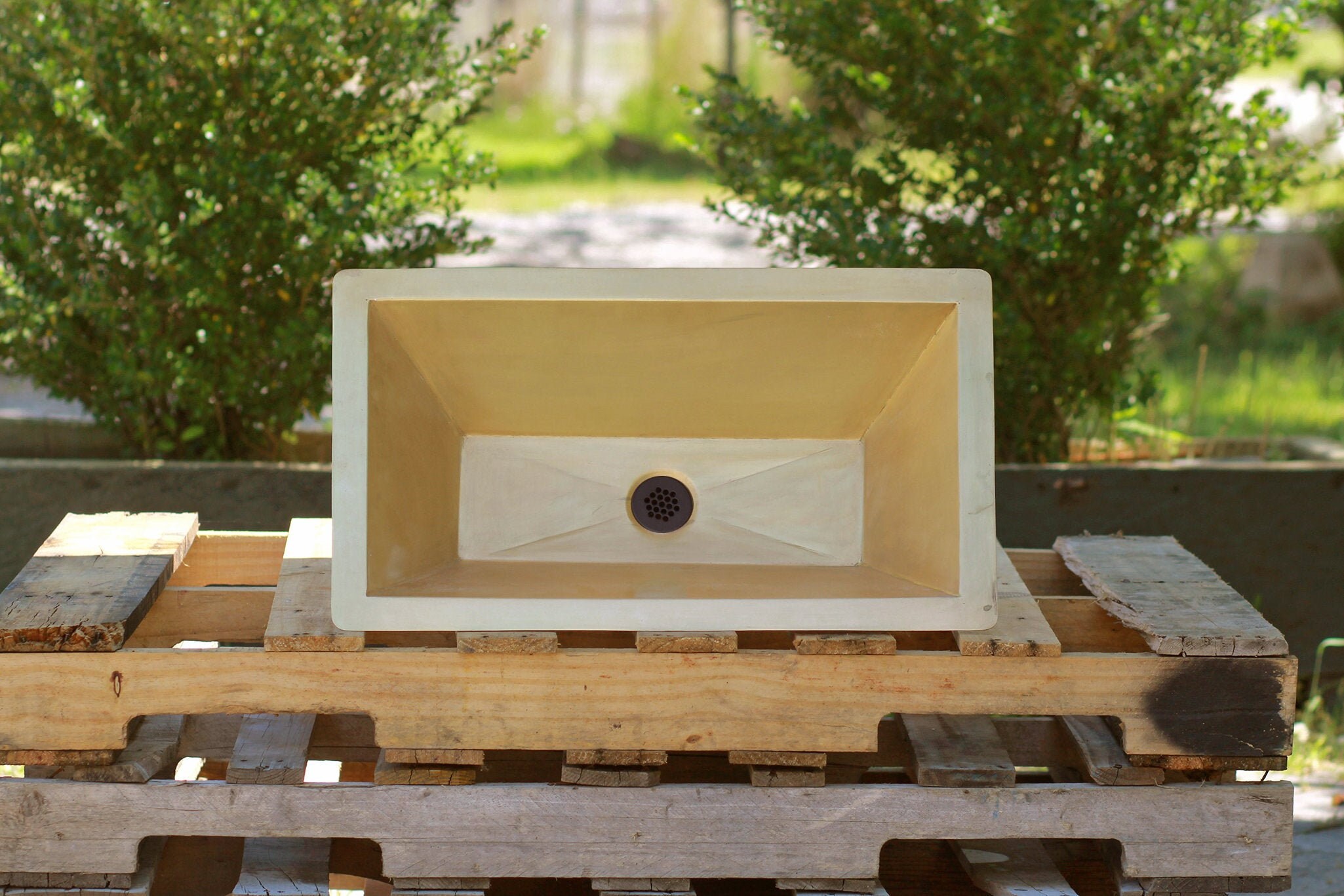 Antique Inspired 24 Industrial Trough Sink Wall Natural Etsy