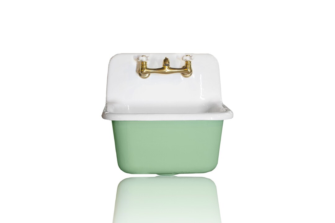 Vintage Style Deep Utility Sink Antique Inspired High Back - Etsy