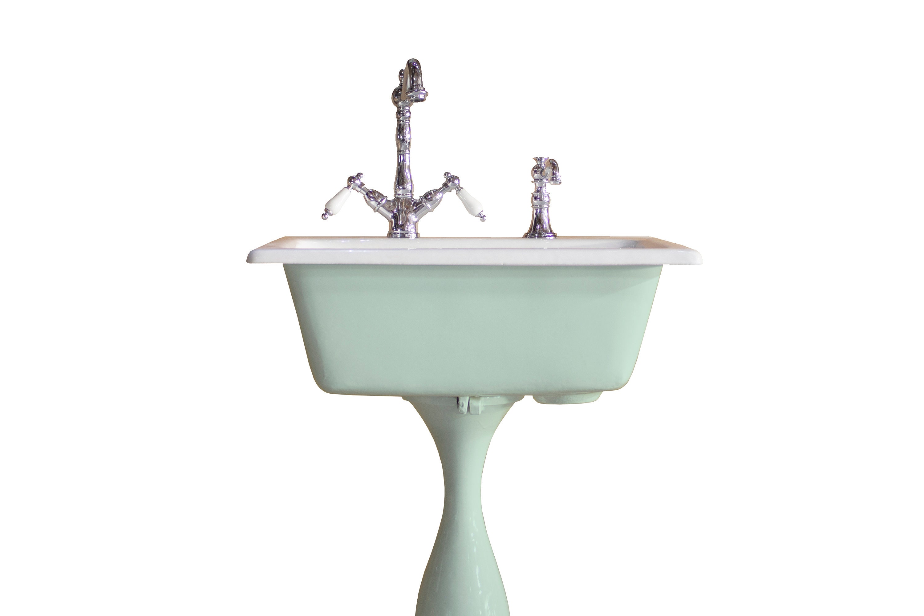 Industrial Victorian Utility Pedestal Bath Sink Antique Etsy