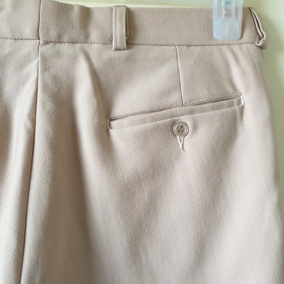 Vintage 50s ? Camel Wool Shorts Sz W 31" 12 ? Lan… - image 5