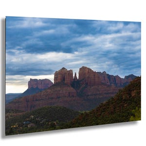 Cattedrale Rock Sedona Foto Arizona Red Rock Landschaft am frühen Abend Licht Wüste Fotografie Landschaft Natur Wandkunst Südwesten Druck