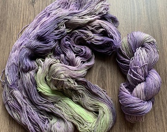 Fingering/Sock Weight - Cabbage - Hand Dyed Yarn - SW Merino/Nylon