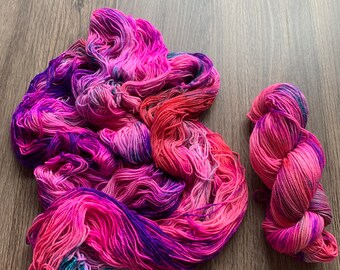 Fingering/Sock Weight - Anemone - Hand Dyed Yarn - SW Merino/Nylon