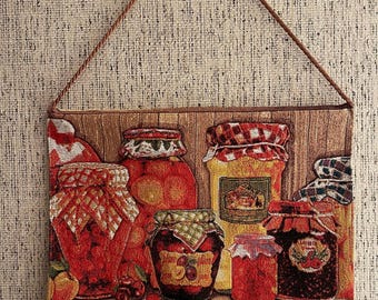 Woven Kitchen Tapestry; Tapestry Wall Décor; Kitchen wall decoration; Wall hanging tapestry; Woven Art Wall Décor