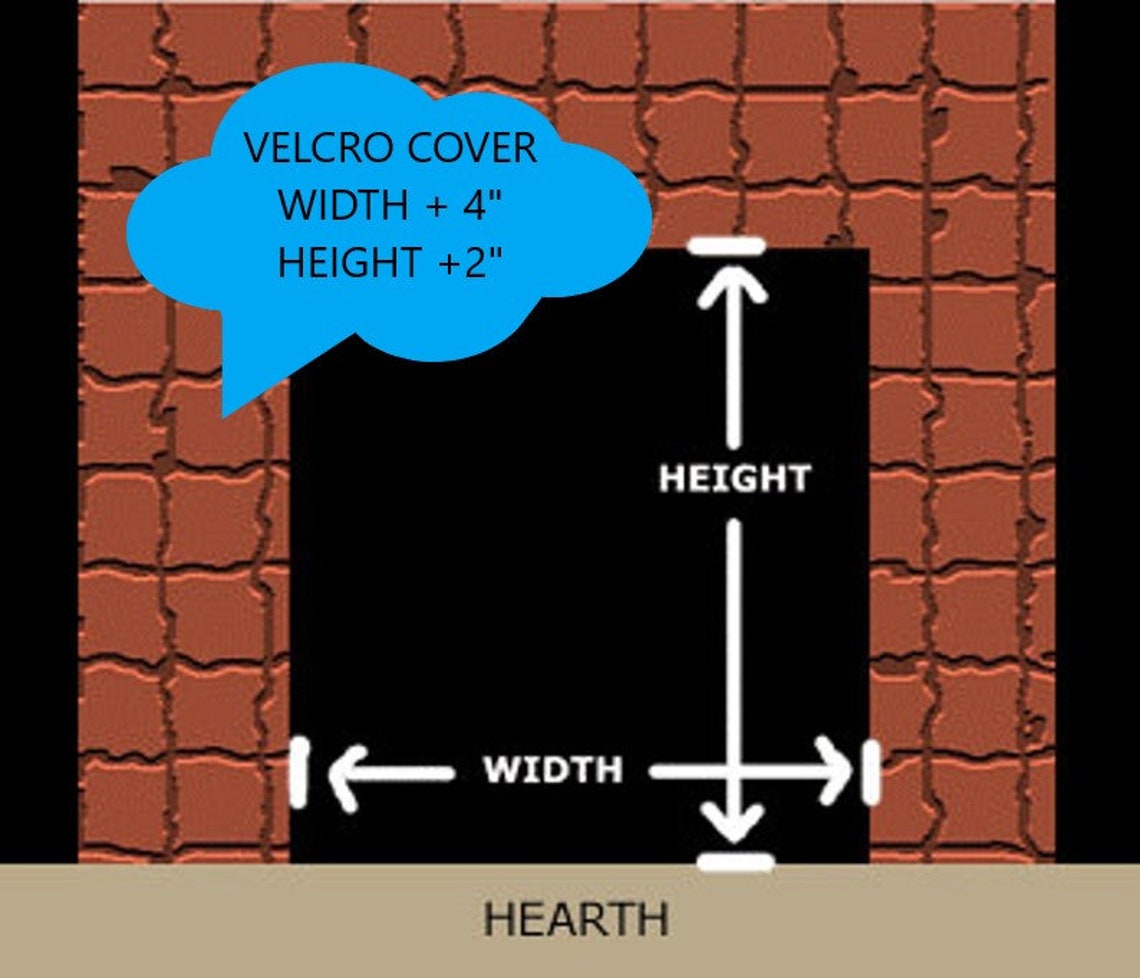 Fireplace Draft cover Custom made with for metal frame Etsy