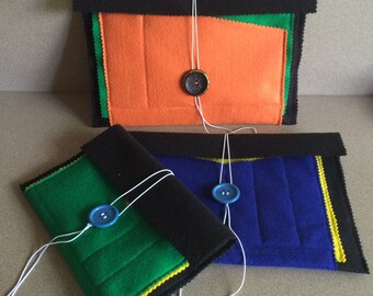Travel case for personal essentials  , iPad/iPhone Travel case; Felt Gadget cover/organizer; Travel organizer;