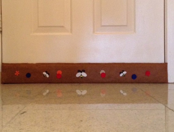 Magnetic Door Draft Stopper Attached To The Door By Magnets Etsy