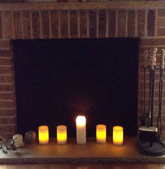 Fireplace Draft Cover Shield Custom Made With Inserted Magnets Etsy