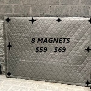 Fireplace Draft Cover CUSTOM MADE (your fireplace dimensions) with inserted Magnets or Adhesive Fasteners; Quilted cover insulation image 5