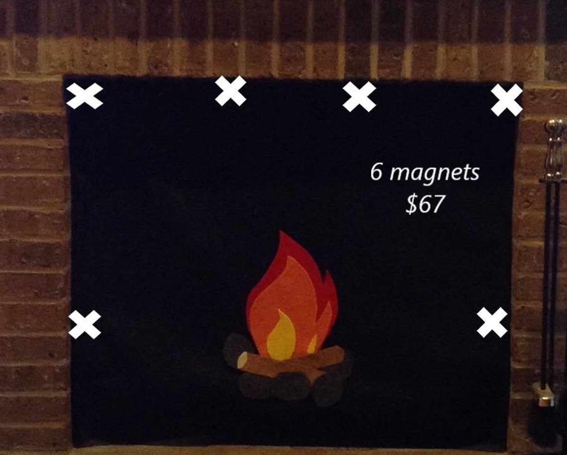 Fireplace Draft Cover CUSTOM MADE your Fireplace Dimensions Etsy