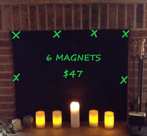 Fireplace Draft Cover Shield Custom Made With Inserted Magnets Etsy