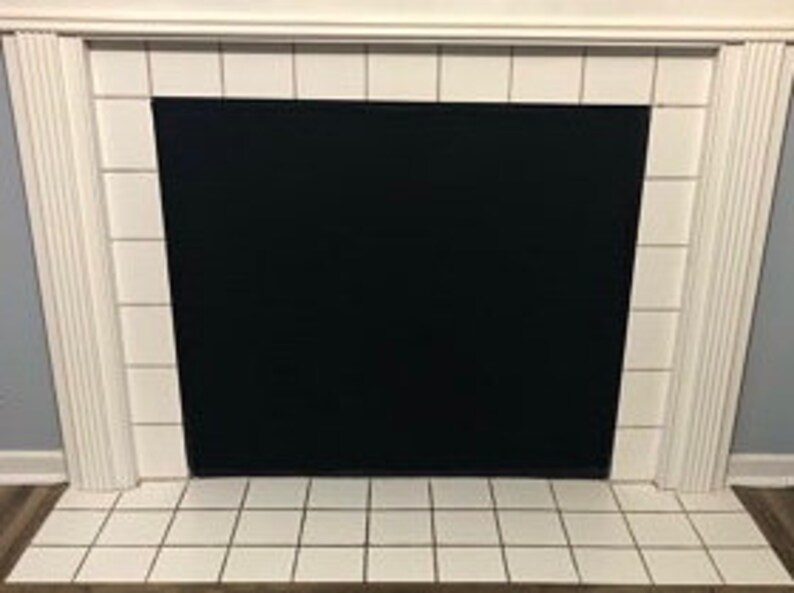 Fireplace Draft Cover/Shield CUSTOM MADE with inserted Etsy