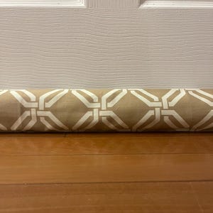 Door Draft Stopper SLEEVE;  Empty dodger made of Upholstery Fabric ;  37" x 4" or custom made