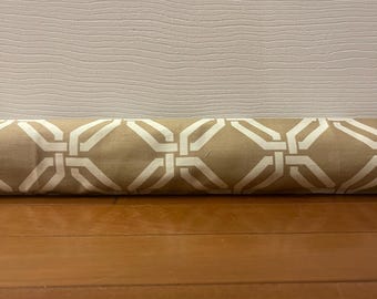 Door Draft Stopper SLEEVE;  Empty dodger made of Upholstery Fabric ;  37" x 4" or custom made