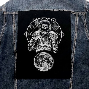 Dark Astronaut  Back Patch, Punk, Patches, Patch, Sew on Patch, Punk Accessories, Punk Patches,  Anarchist, Feminist, Socialist, DIY