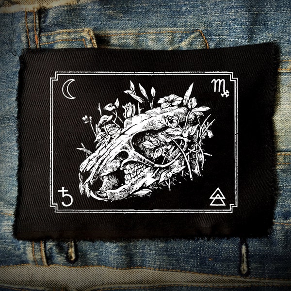 Rat Skull Patch | Punk Patches | Patches | Horror | Black