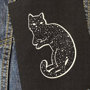 Universe is cat patch • punk patch • patches • punk patches • sew on patch • patches for jackets • patches for jeans • black patch