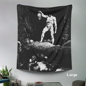 The Fraud Tapestry, Horror Wall Decor, Wall Art Dark, Wall Art Gothic Home Decor, Horror  Flag