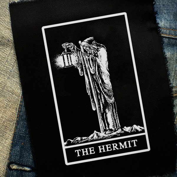 Hermit, Tarot Patch, Punk, Patches, Sew on Patch, Punk Accessories, Punk Patches, punk vest, Anarchist, Feminist, Socialist, DIY, Alchemy