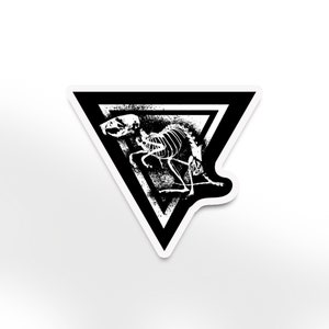 Rat skeleton sticker, car sticker, bumper sticker, laptop sticker, dark art, punk