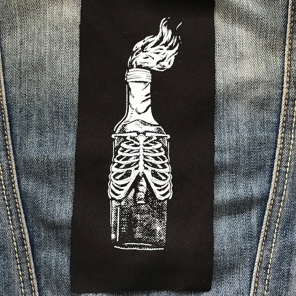 Molotov Punk Patches, Punk Patch, Sew On Patch, Patches for Jackets, Jacket Patches, fabric Patch, Patches for Jackets Punk, Patches