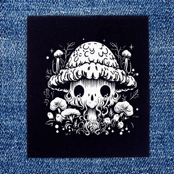 Mushroom,  Punk Patches, Punk Patch, Sew On Patch, Patches for Jackets, Jacket Patches, Patches for Punk Jacket, Patches, Cute Patches