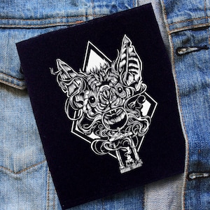 Light of bat Patch,Punk Patches, Punk Patch, Sew On Patch, Patches for Jackets, Jacket Patches, Canvas Patch, Patches for Jackets, Patches