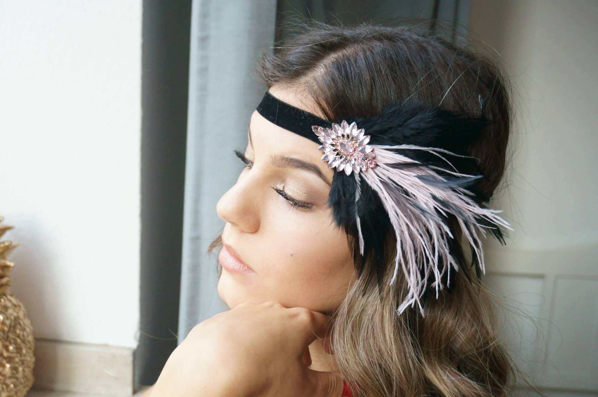 Flapper-Haarband Im 1920er Jahre Stil – Mit Strass & Perlen, Für Gatsby-Partys